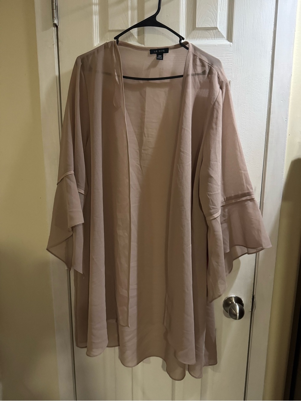 Le Bos Women’s Sheer Open Front Kimono Cardigan Size 16W